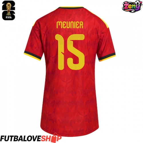 Dres Belgicko Thomas Meunier #15 Domáci pre Ženy MS 2026 Krátky Rukáv